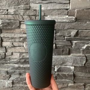 Starbucks Dark Green Studded Tumbler brand new